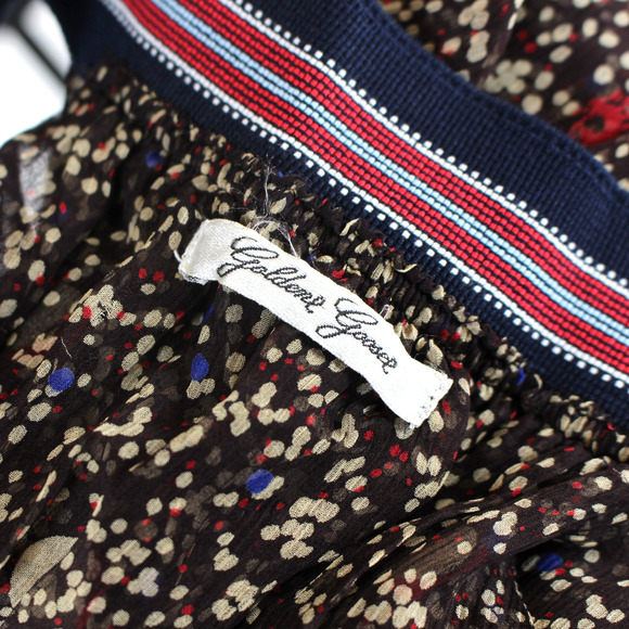 Golden Goose Silk Racerback Mini Dress Multicolor Polka Dot Drop Waist Size S - Picture 6 of 7